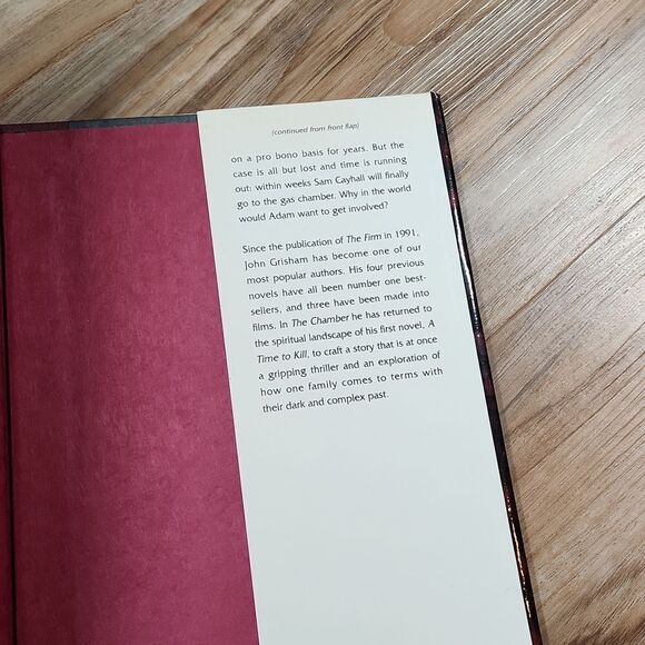 🔺️The Chamber by John Grisham Hardcover - Picture 7 of 7